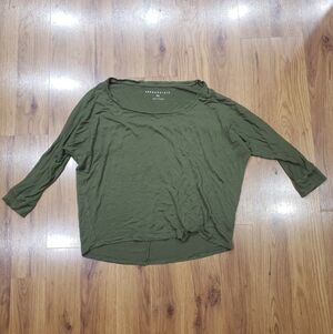 Aeropostale Olive Green Cropped Long Sleeve!